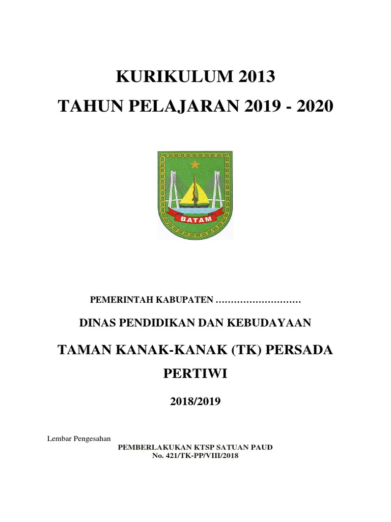 Contoh Dokumen Ktsp Paud Ainamulyana Blogspot Com