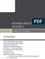 Business English: Communicative Competence
