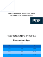 Presentation, Analysis, and Interpretation of Data