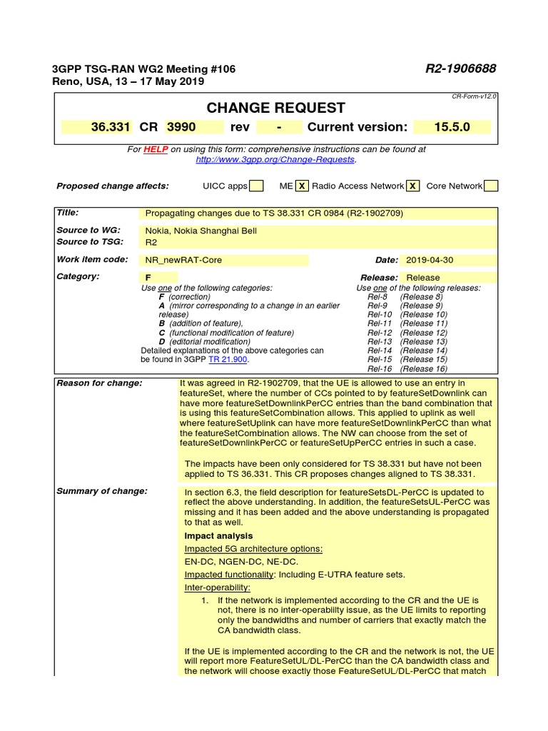 R2 1906688 ts 36 331 propagating changes due to ts 38 331 r2 1902709