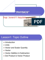 Physics (Bridge Program) Introduction&Vectors