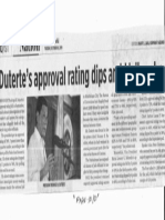 Business World, Oct. 8, 2019, Duterte's Approval Rating Dips Amid Jail Probe PDF