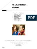 Resumes and Cover Letters For Social Workers: Smith College Lazarus Center For Career Development