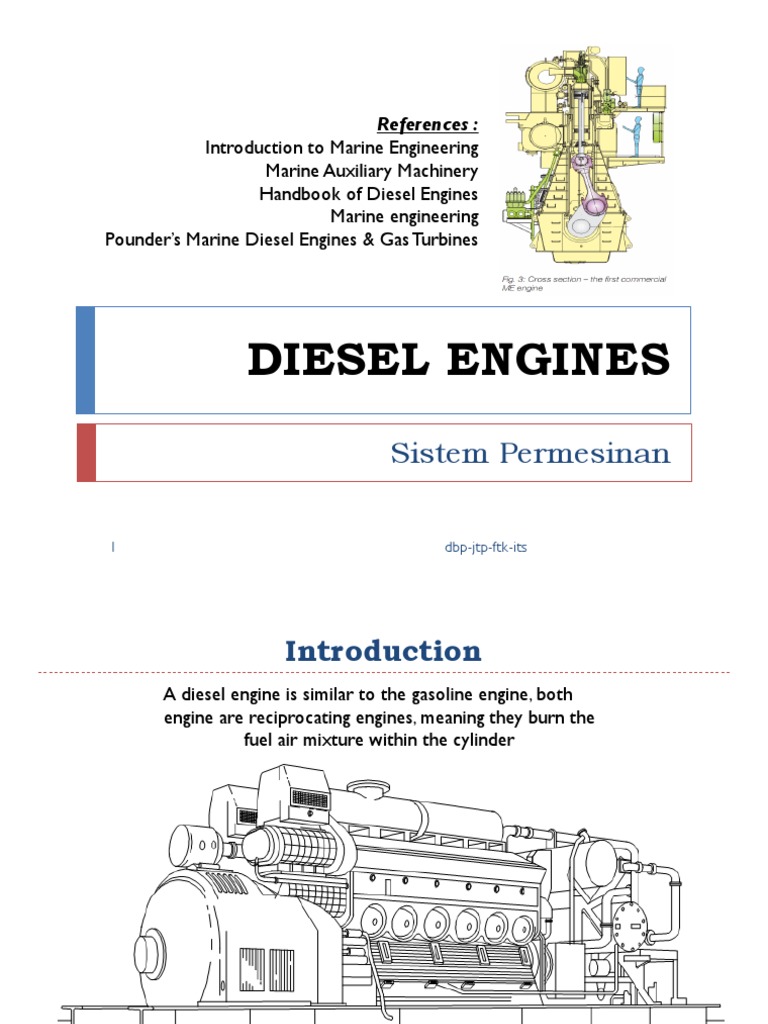 Diesel Engines: Sistem Permesinan | PDF | Cylinder (Engine) | Turbocharger