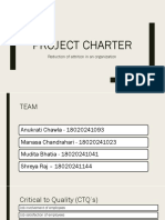 Project Charter: Reduction of Attrition in An Organization