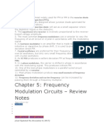 Chapter 5: Frequency Modulation Circuits - Review Notes: or Voltage Variable Capacitor (VVC)