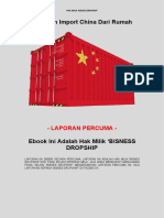Panduan Import China Dari Rumah: - Laporan Percuma