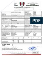 Concrete cube strength report