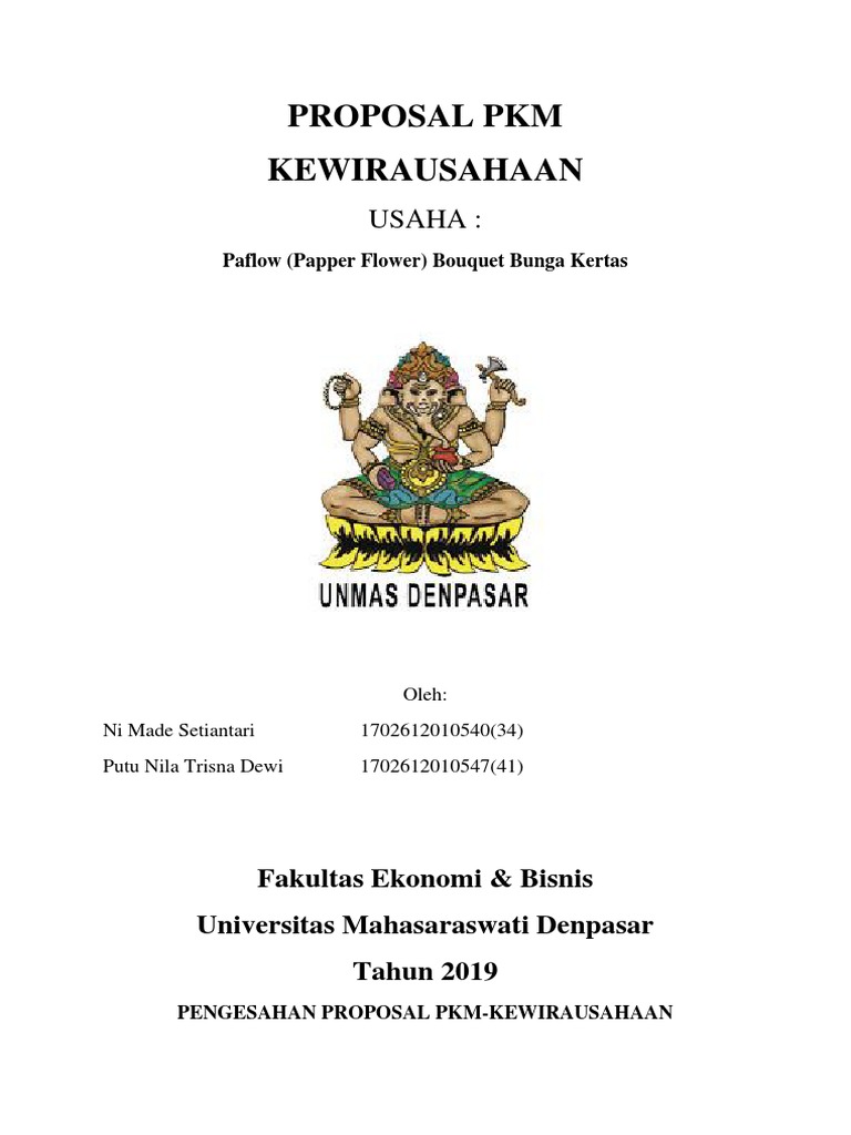 Proposal PKM Kewirausahaan Paflow | PDF