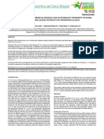 Comparative Phytochemical Profile and Antioxidant Property of Bark, Flowers and Leaves Extracts of Simarouba Glauca