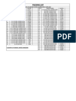 Packing List: List of Gauges For Re-Calibration: Year 2019