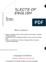 Presentation On Dialects of English