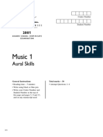 Music 1 HSC Exam 2001