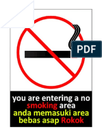 Poster Larangan Merokok