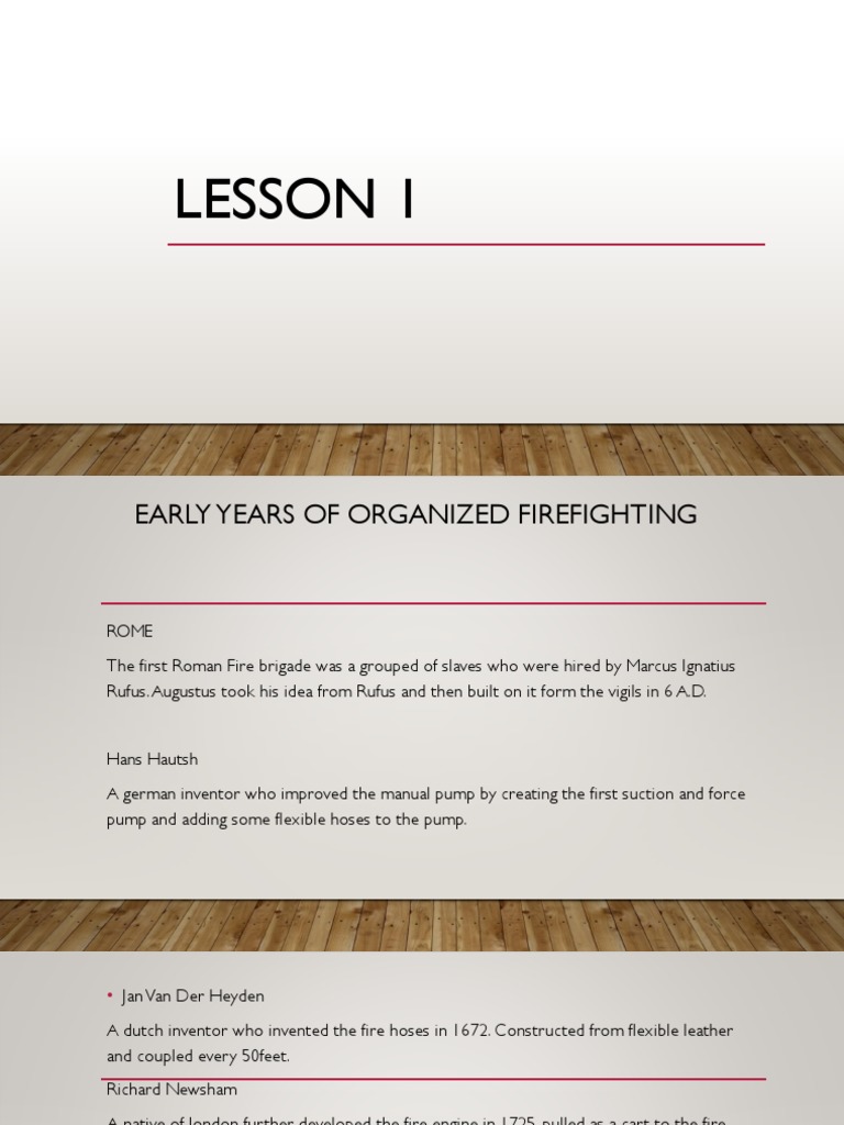 History of Organized Firefighting | PDF | Combustion | Fires