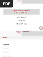 Optical Interconnects: Seminar - EC-419