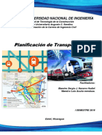 Planificacion de Transporte 2019