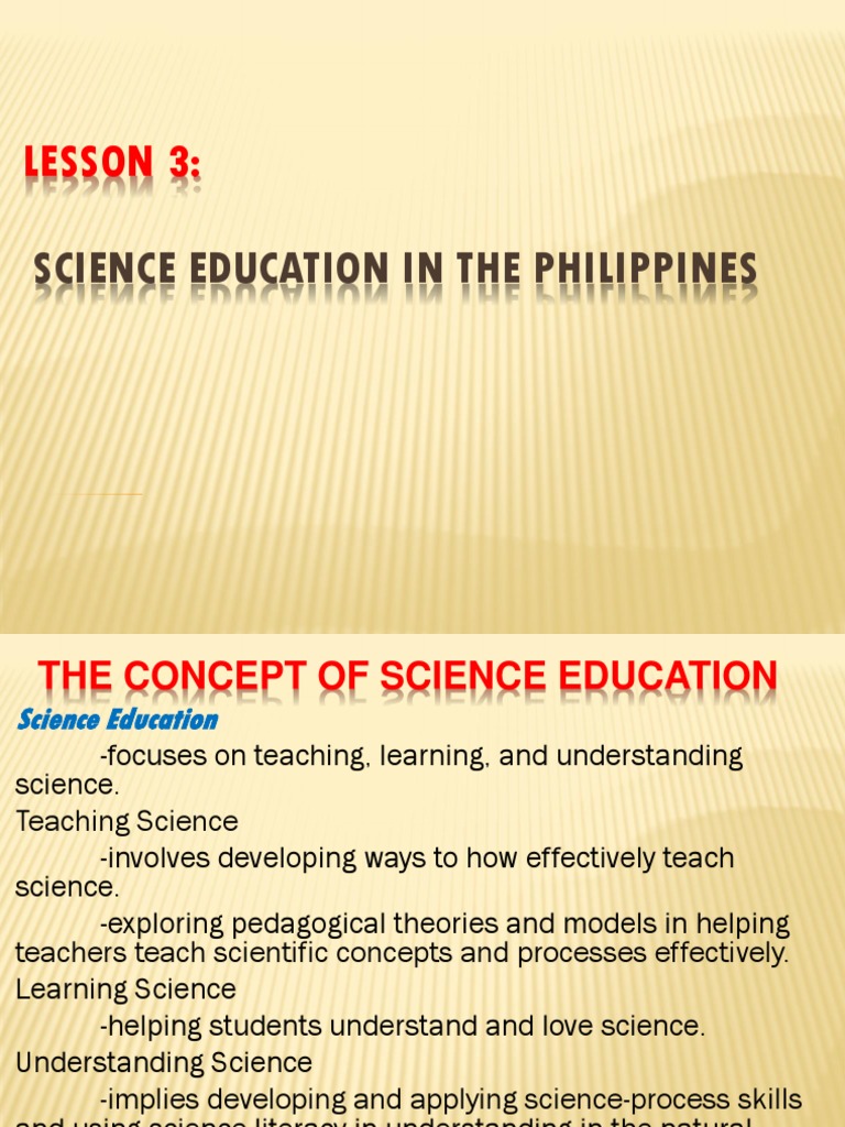 Science Education in the Philippines | PDF | Science Education | Manila