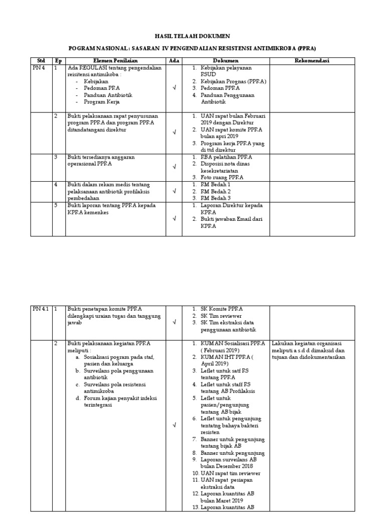 Laporan Pelaksanaan Program PPRA | PDF | Pengembangan Diri