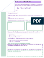 Area B - Learning and Work Exploration What Is Work 1 PDF