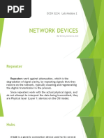 Network Devices: ECEN 3224: Lab Module 2