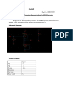 Task 3 Name:Akhil Kumar B Reg - No: 16BEC0693 DC & Transient Characteristics of A CMOS Inverter Aim