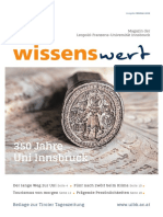 wissenswert Oktober 2019 - Das Magazin der Leopold-Franzens-Universität Innsbruck