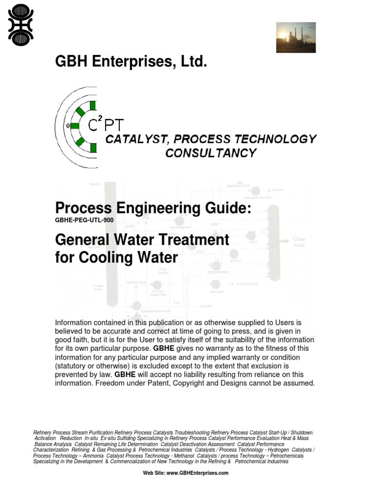 General Water Treatment For Cooling Water | PDF | Oil Refinery | Catalysis