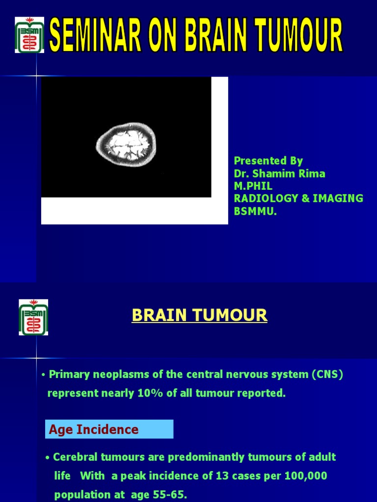 Brain Tumor Imaging Insights by Dr. Rima | PDF | Brain Tumor | Medical ...