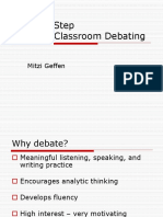 Step-by-Step Towards Classroom Debating: Mitzi Geffen