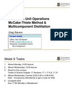 Chee3004 Unit Operations Mccabe-Thiele Method & Multicomponent Distillation