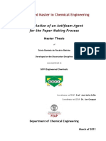 Integrated Master in Chemical Engineering: Formulation of An Antifoam Agent For The Paper Making Process