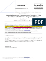 Measuring International Competitiveness of Romania by Using Porter's Diamond and Revealed Comparative Advantage