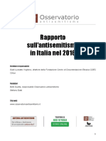 Rapport o Antisemitism o Italia 2016