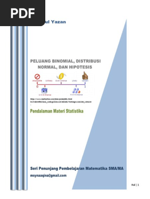 Peluang Binomial Distribusi Normal Pdf