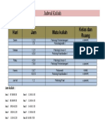 Jadwal Kuliah