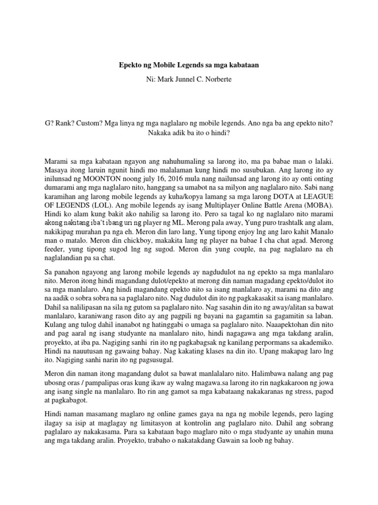 Epekto ng facebook sa mga kabataan thesis 05 picture