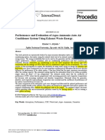 Performance and Evaluation of Aqua Ammonia Auto Air Conditioner System Using Exhaust Waste Energy