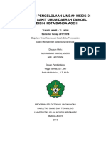 Evaluasi Pengelolaan Limbah Medis Di Rumah Sakit Umum Daerah Zainoel Abidin Kota Banda Aceh