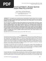 Equivalent Lateral Load Method vs. Response Spectrum Analysis Which Way Is Forward