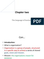Chapter Two: The Language of Business