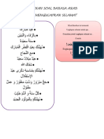 Latihan Soal Bahasa Arab Kelas Xi