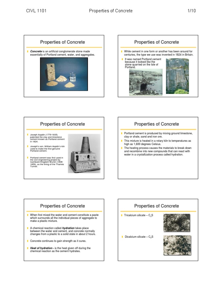 Key Properties of Concrete in Engineering | PDF | Concrete | Strength ...
