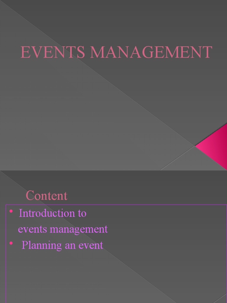 Comprehensive Guide to Event Management | PDF | Economies