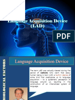 The Innate Language Acquisition Device (LAD