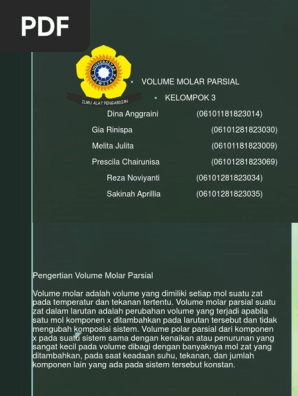 Ppt Molar Parsial Kelompok3 Pptx