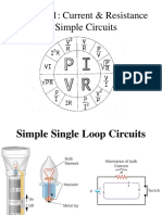 Chapter 31: Current & Resistance & Simple Circuits