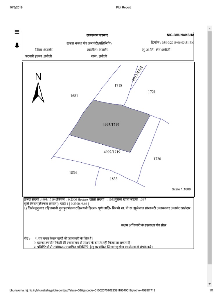 Plot Report PDF | PDF