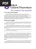 We Are P&A Grant Thornton: Mission