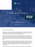 Catering Service Proposal: Document Subtitle